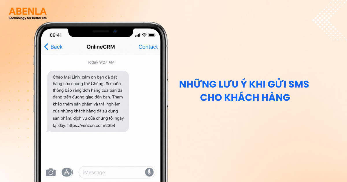 Những lưu ý khi gửi SMS cho khách hàng