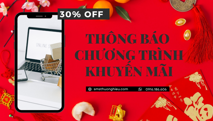 Thông báo chương trình khuyến mãi