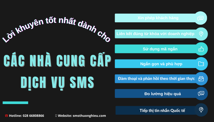 Lời khuyên dành cho các nhà cung cấp dịch vụ