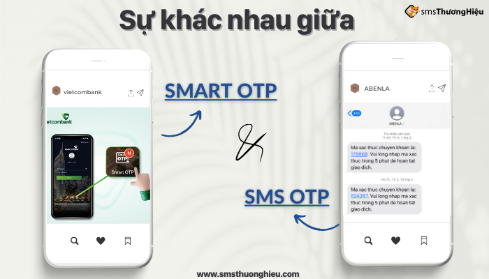 Sự khác nhau giữa Smart OTP và SMS OTP