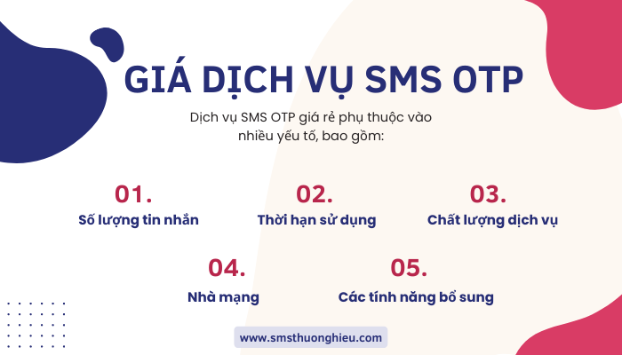 giá dịch vụ sms otp