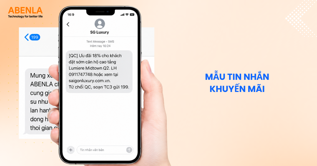 Mẫu tin nhắn khuyến mãi