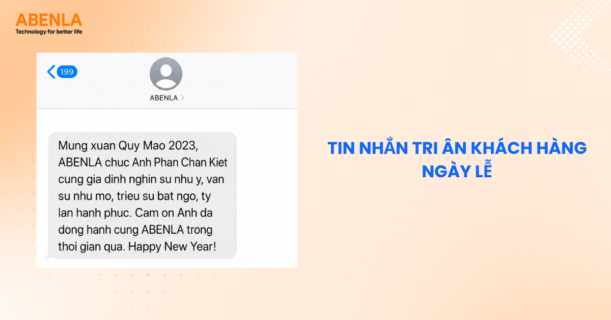 Tin nhắn tri ân khách hàng ngày lễ