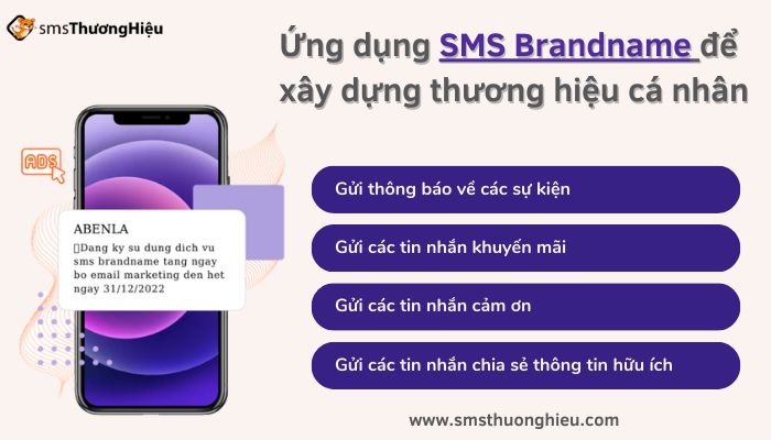 ứng dụng sms brandname để xây dựng thương hiệu cá nhân