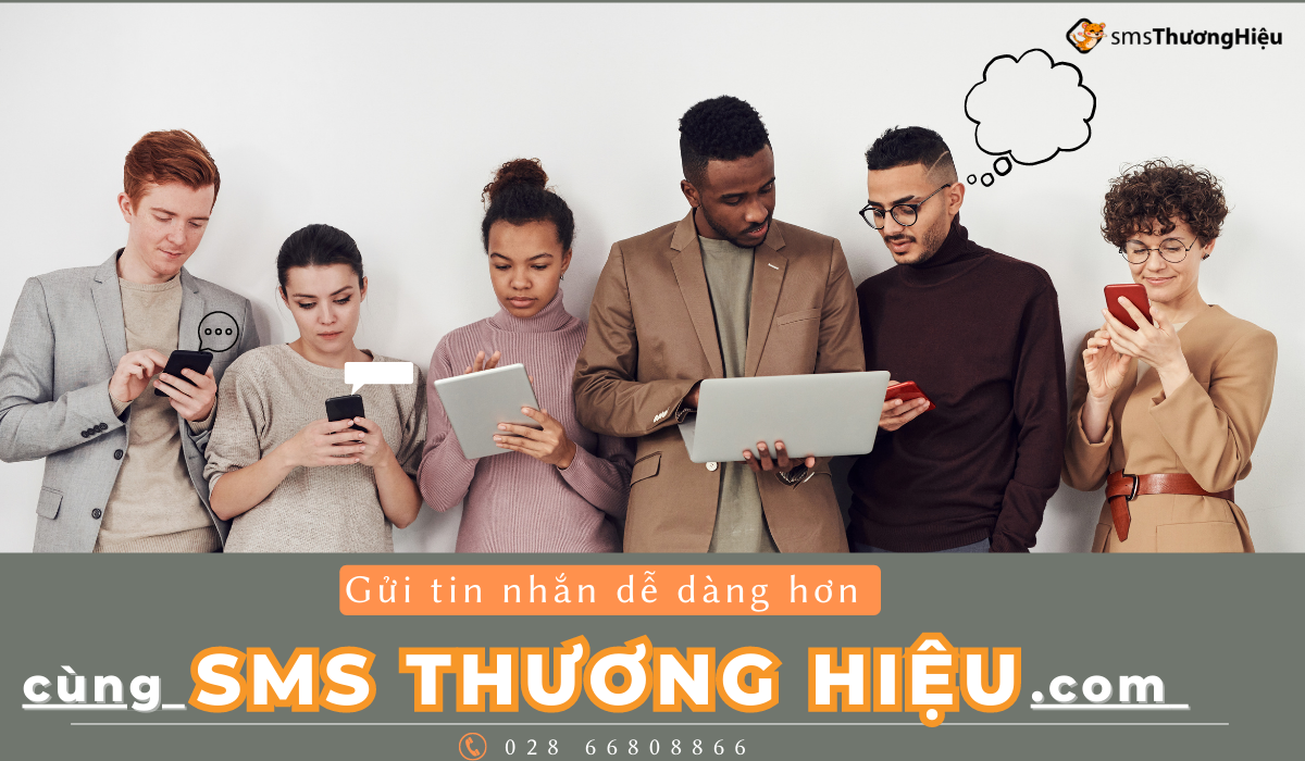 Gửi tin nhắn với SMS Thương Hiệu