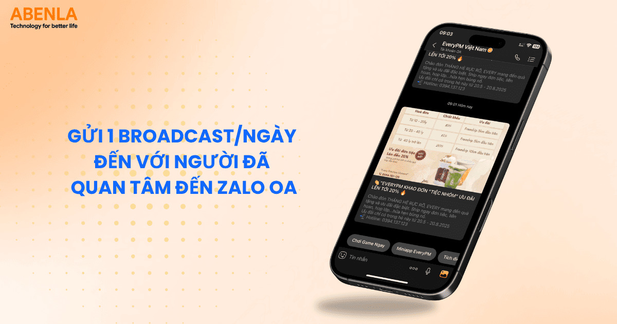 Đăng ký gói Zalo OA nội dung