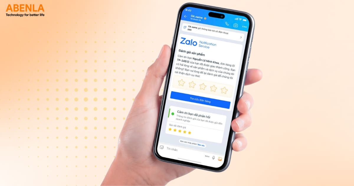 Mẫu tin ZNS khảo sát mức độ hài lòng của khách hàng