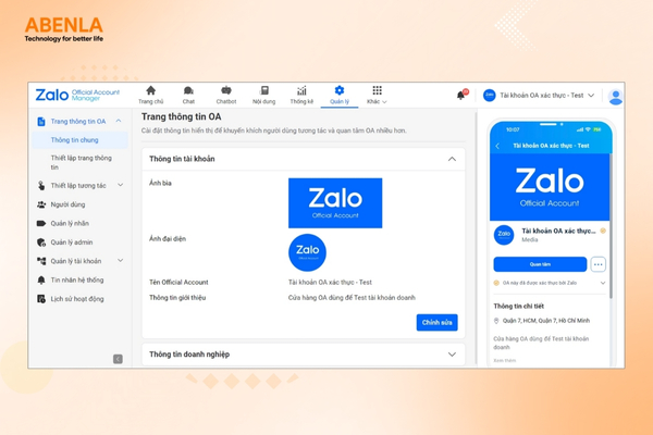 Nền tảng Zalo Official Account (OA)