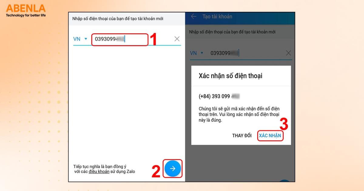 Nhập thông tin cá nhân của người dùng