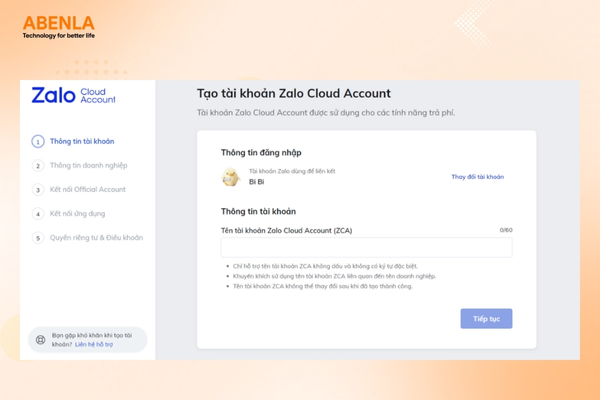 Quản lý ZCA (Zalo Cloud Account)
