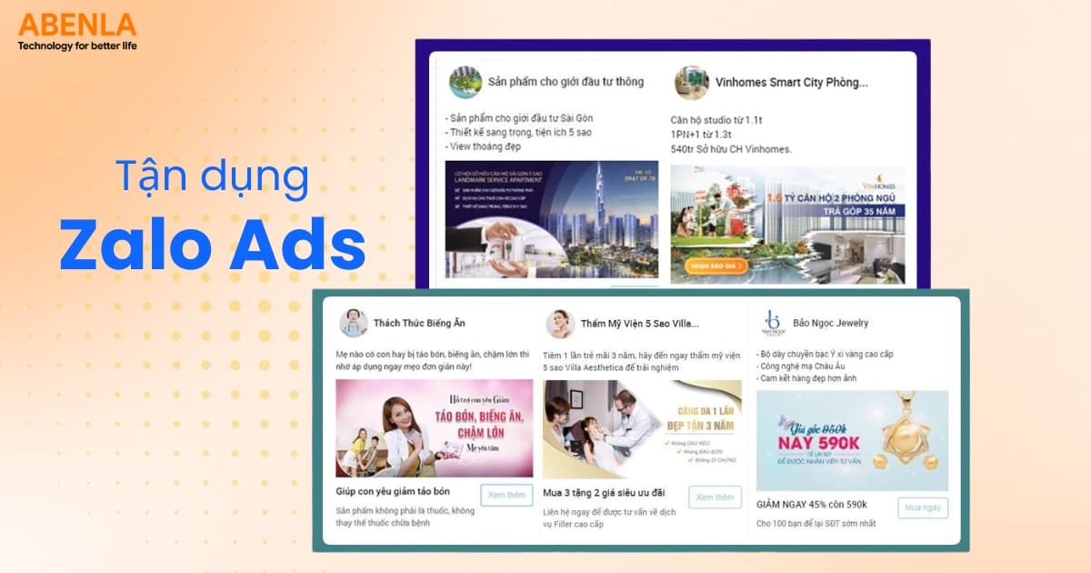Tận dụng công cụ quảng cáo Zalo Ads