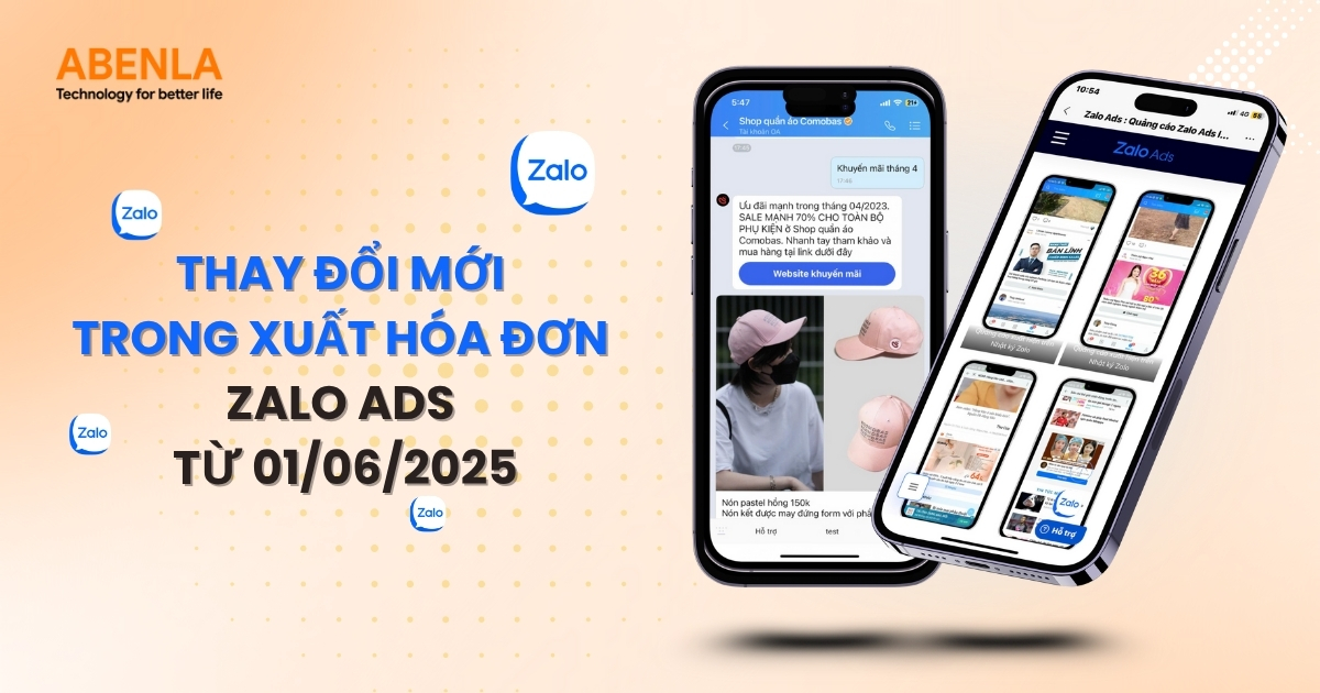 Thay đổi mới trong xuất hóa đơn Zalo Ads từ 01/06/2025