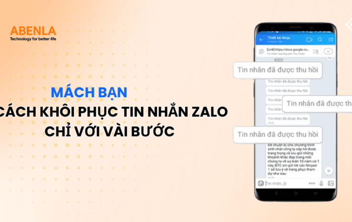 cách khôi phục tin nhắn zalo