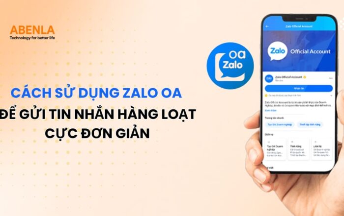 Cách sử dụng Zalo OA 