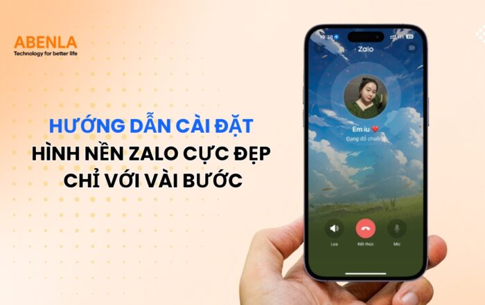 cài đặt hình nền Zalo