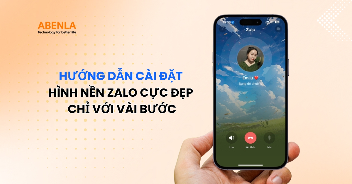 cài đặt hình nền Zalo