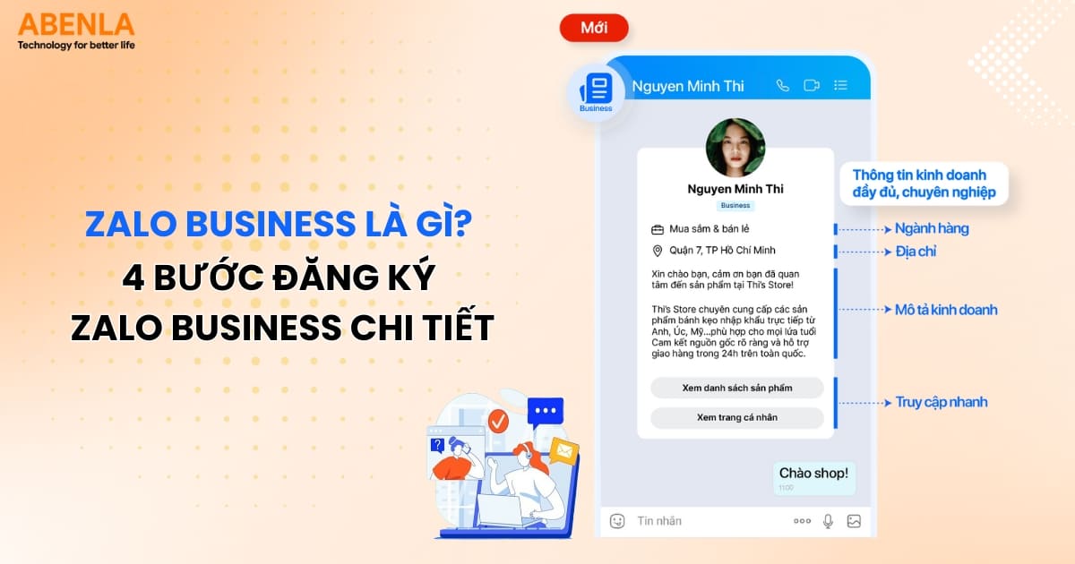 đăng ký Zalo Business