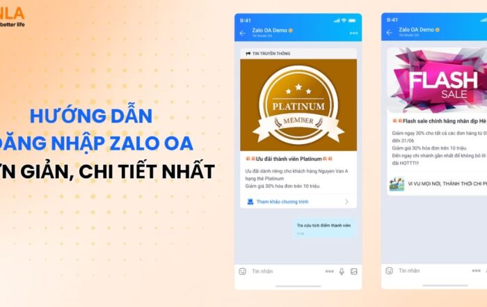 đăng nhập Zalo OA