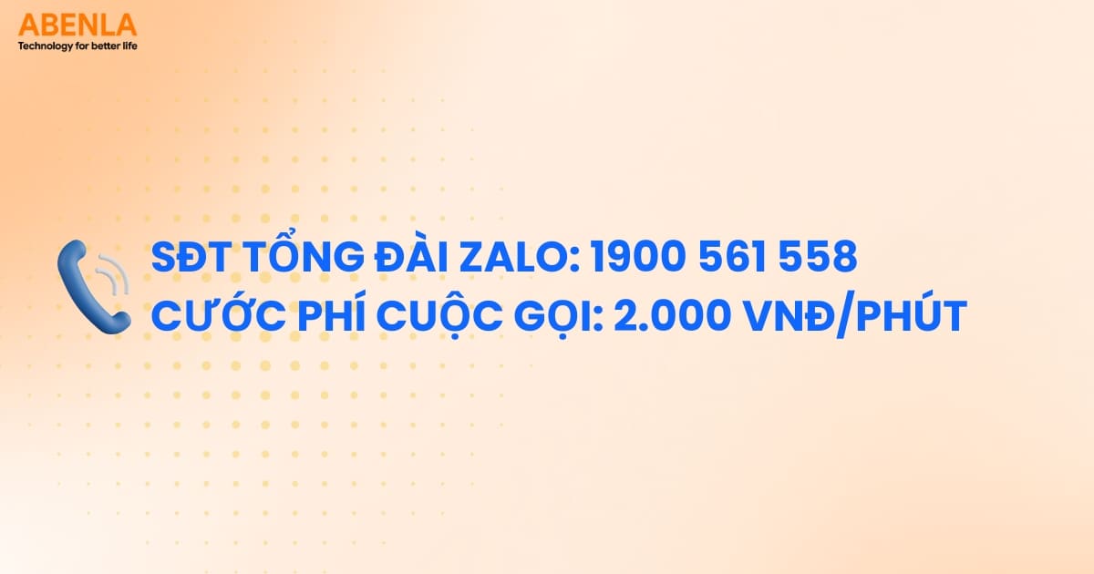 Gọi đến SĐT tổng đài Zalo