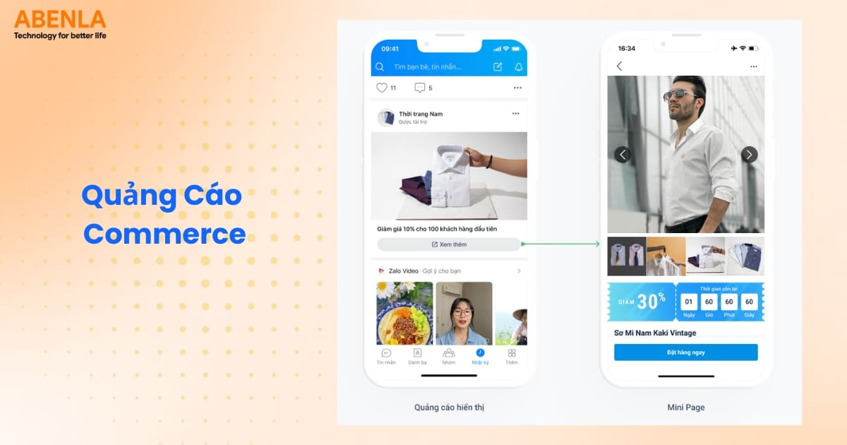 Hình thức quảng cáo Commerce trên Zalo Ads