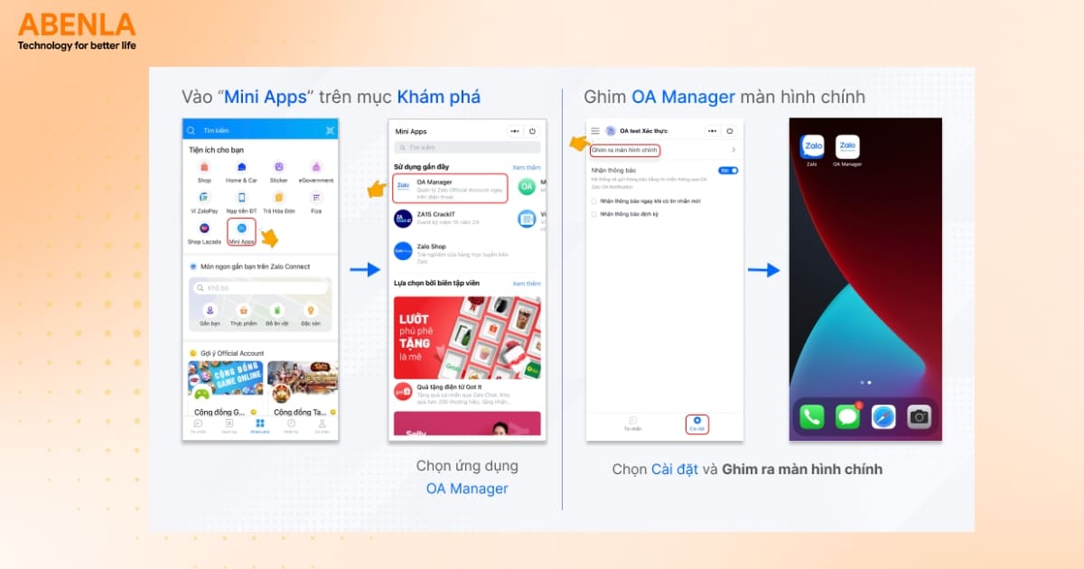 Hướng dẫn đăng nhập tài khoản OA trên điện thoại