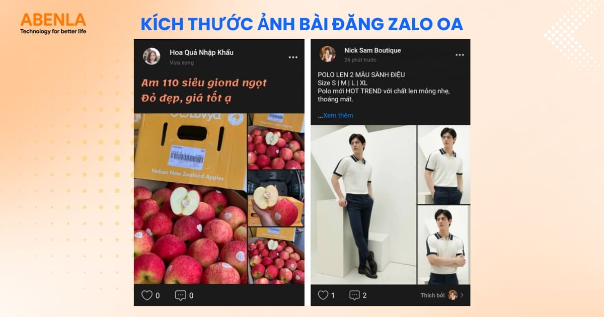 Kích thước ảnh bài đăng