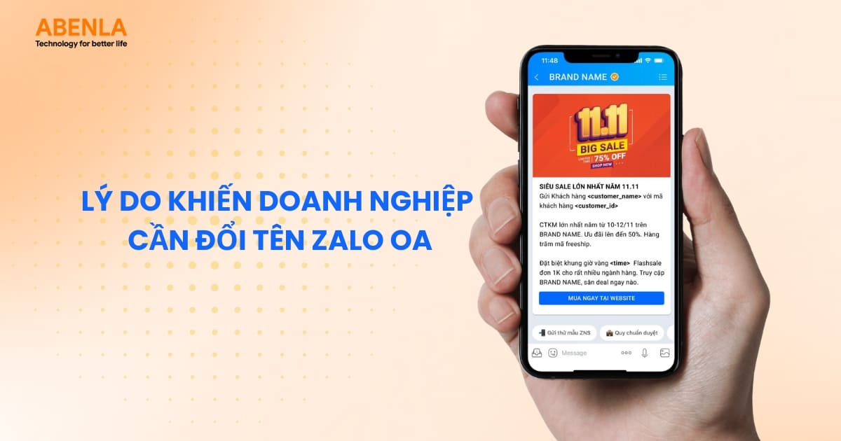Lý do khiến doanh nghiệp cần đổi tên Zalo OA