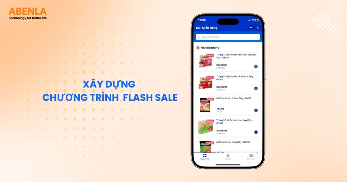 Mini App xây dựng chương trình Flash Sale