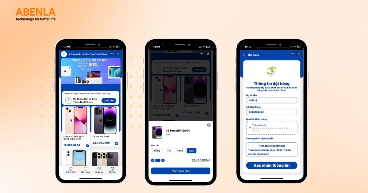 Mini App Zalo tối giản trải nghiệm người dùng