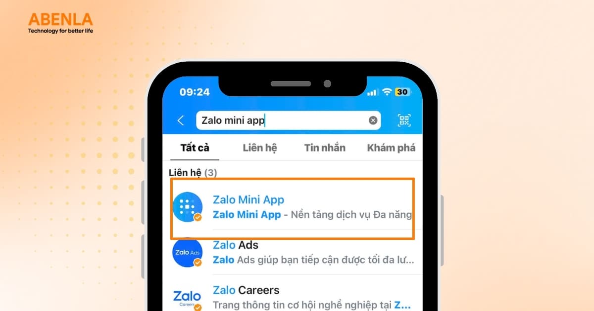 Sử dụng Zalo Mini App ngay trong Zalo