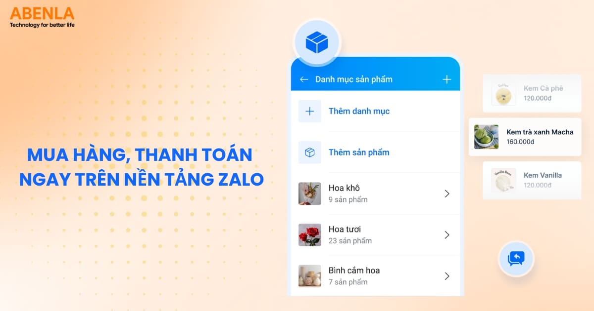 Tích hợp thanh toán trực tiếp trên Zalo