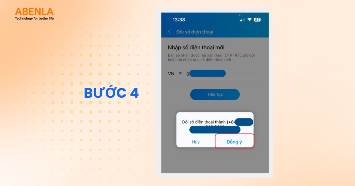 Xác nhận SĐT mới
