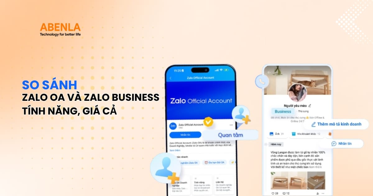 zalo oa và zalo business