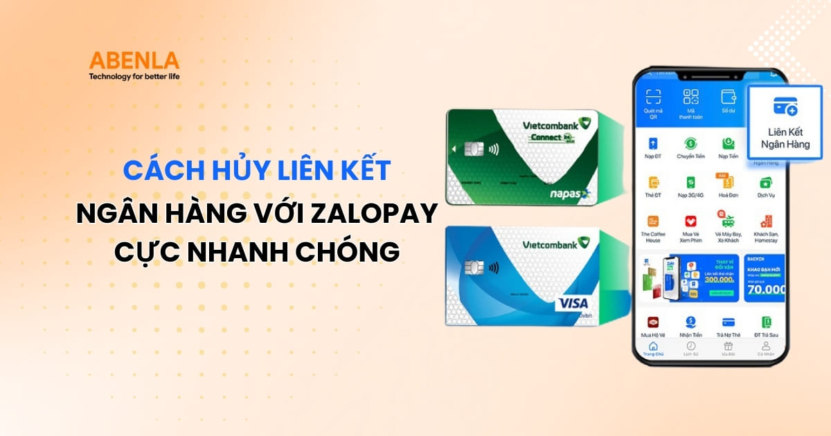 cách hủy liên kết ngân hàng với zalopay