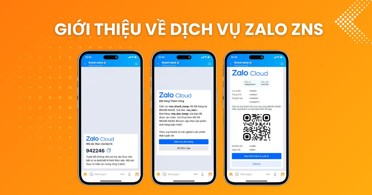 Giới thiệu về dịch vụ ZALO ZNS