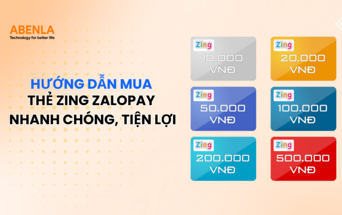 mua thẻ zing zalopay