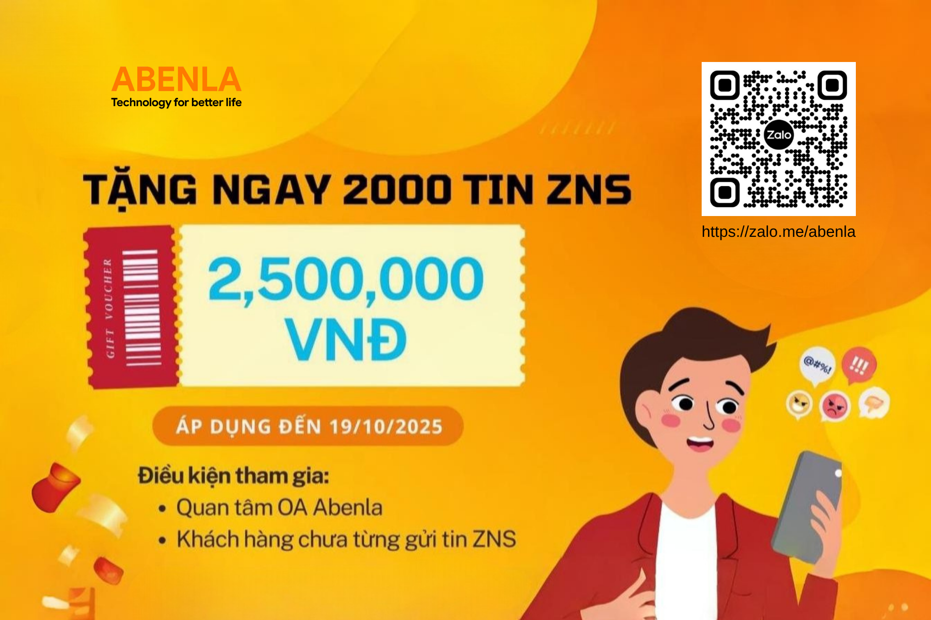 Thể lệ chương trình khuyến mãi Zalo ZNS