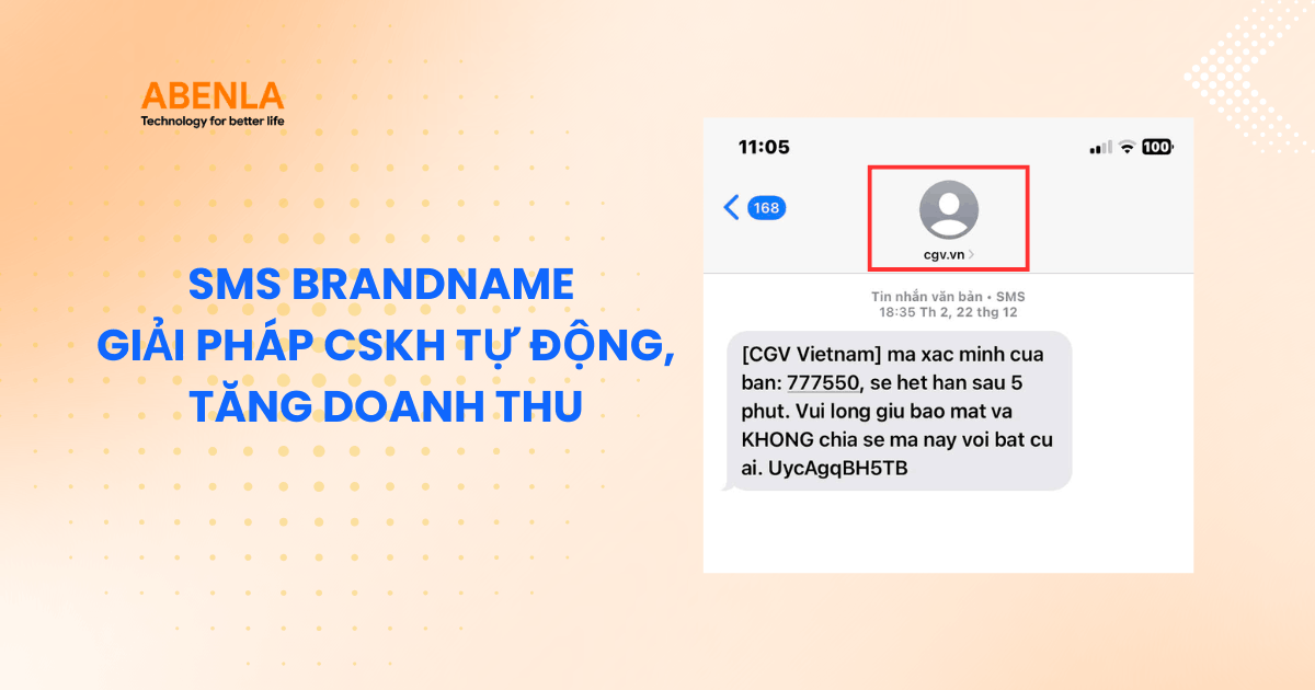 SMS BRANDNAME tạo sự tin cậy với khách hàng