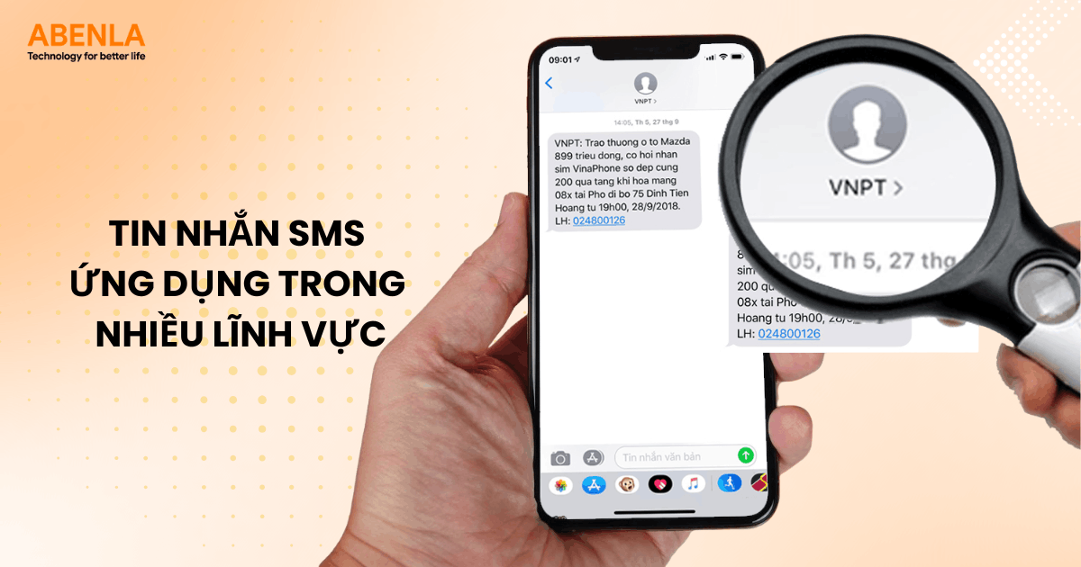 SMS có thể ứng dụng trong nhiều lĩnh vực khác nhau