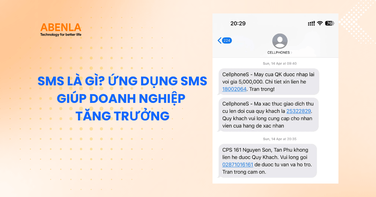 SMS là gì? Ứng dụng SMS giúp doanh nghiệp tăng trưởng