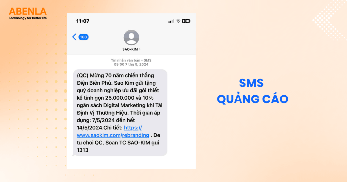 SMS quảng cáo