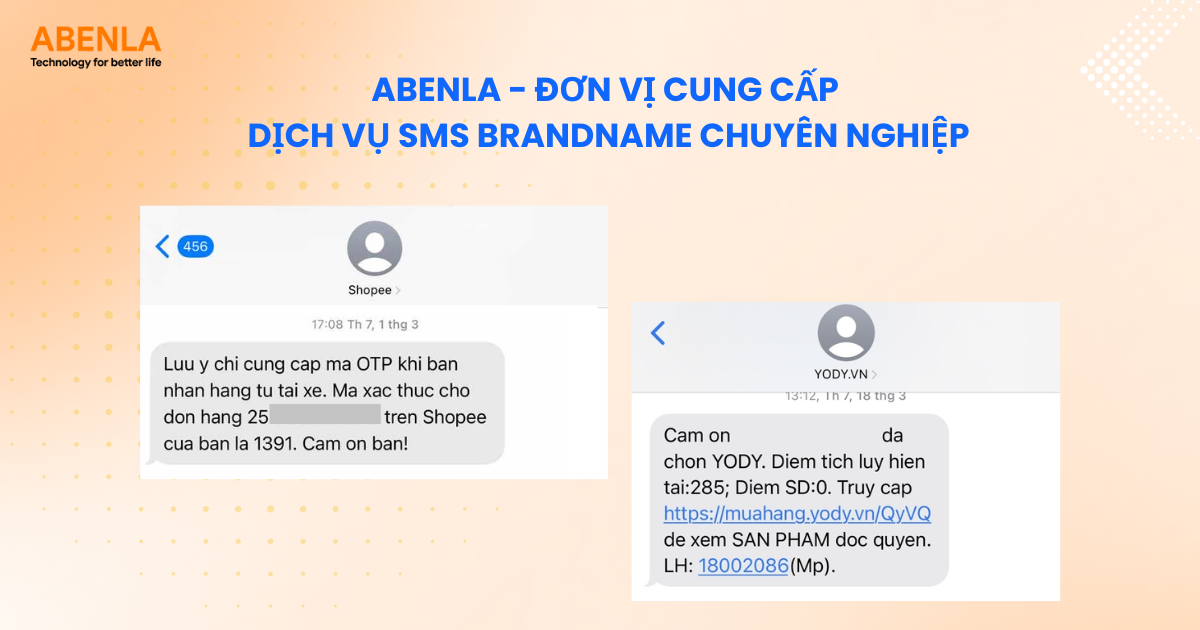 Abenla - Đơn vị cung cấp dịch vụ SMS Brandname chuyên nghiệp