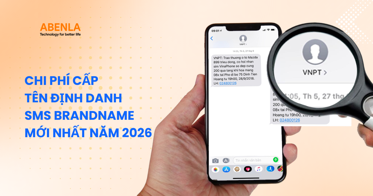 Chi phí cấp tên định danh SMS Brandname mới nhất năm 2026