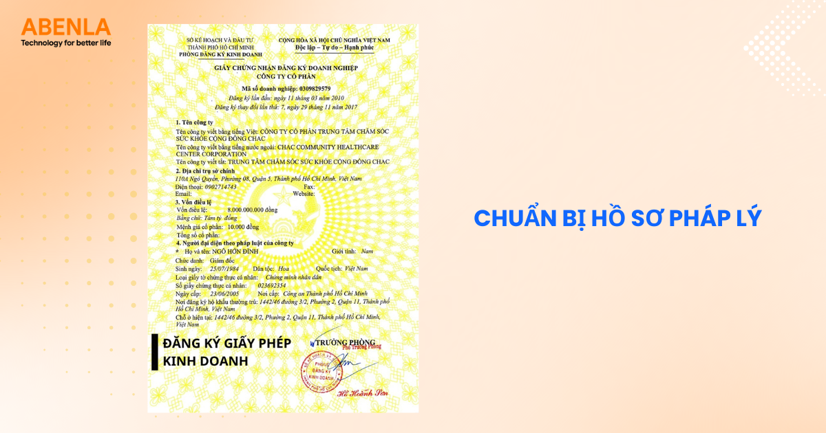 Chuẩn bị hồ sơ pháp lý