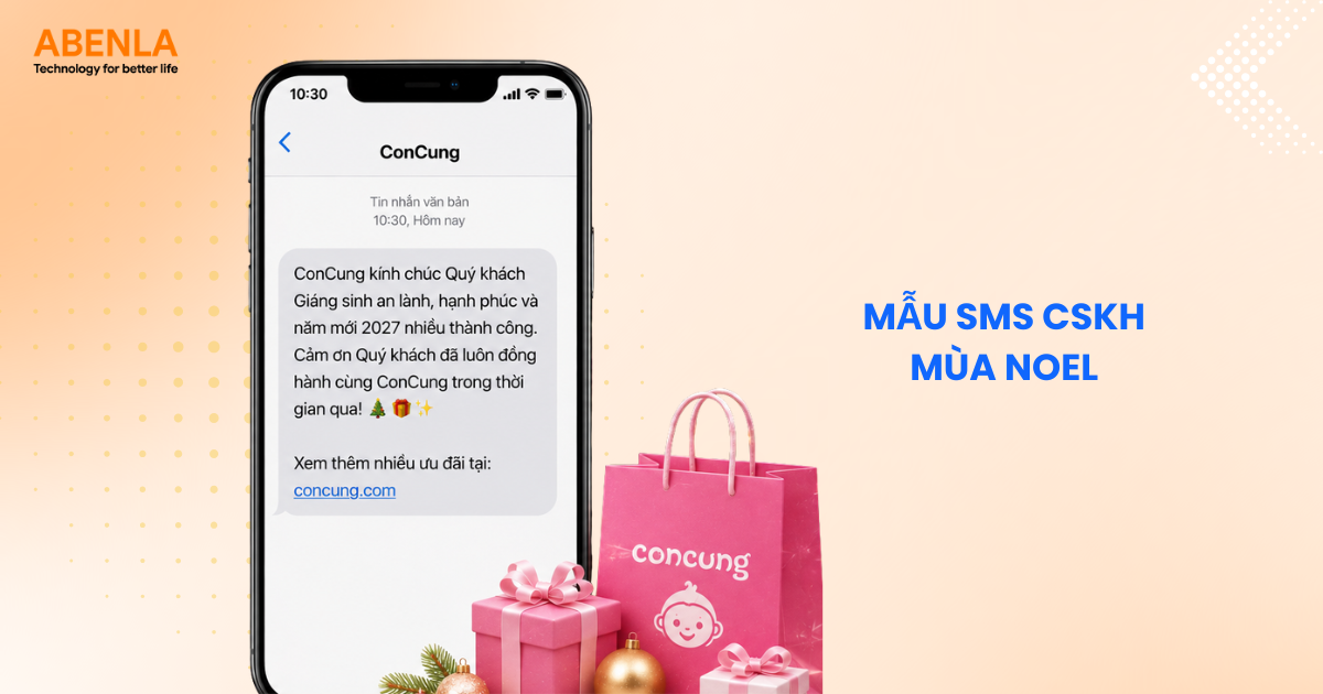 Mẫu sms CSKH mùa noel