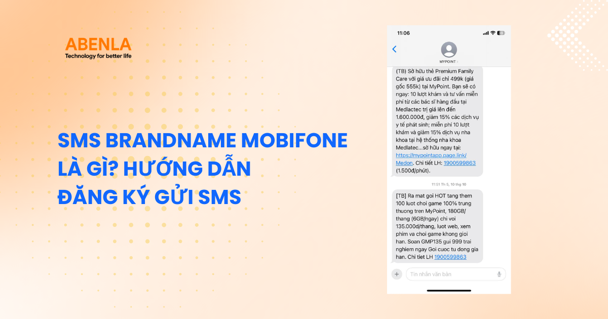 SMS Brandname MobiFone là gì? Hướng dẫn đăng ký gửi SMS