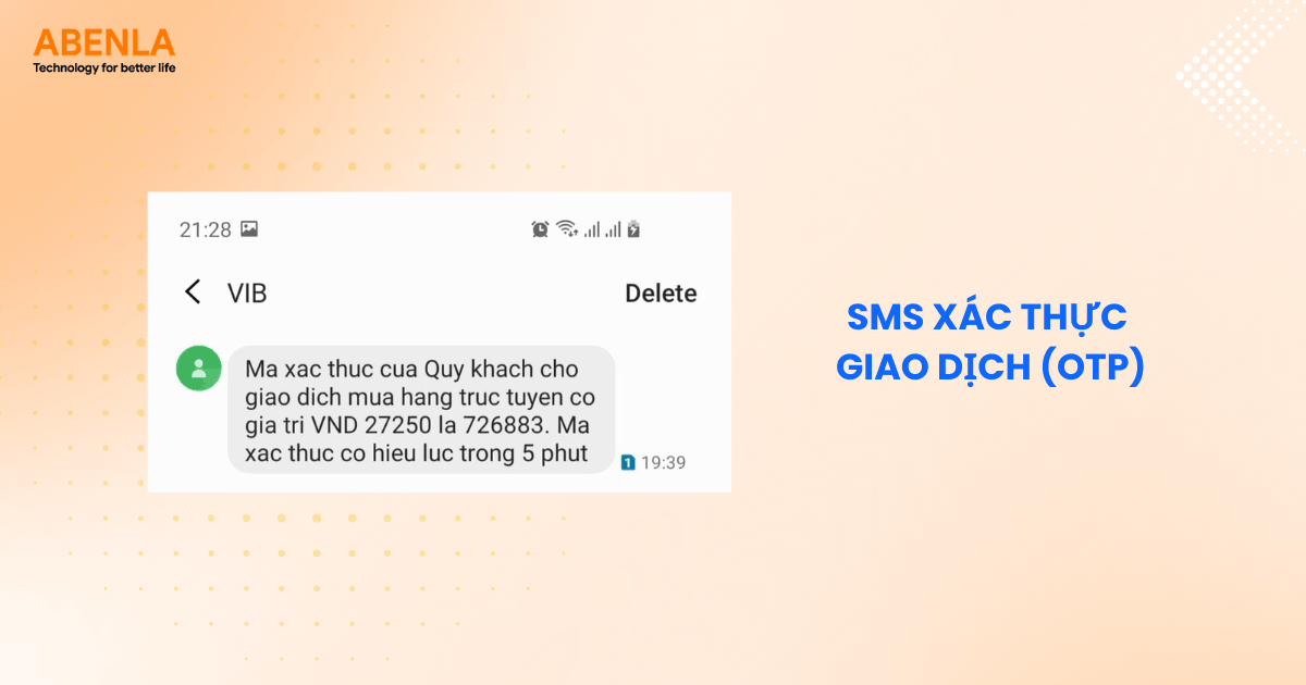 SMS xác thực giao dịch (OTP)
